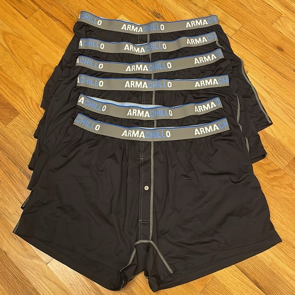 Duluth Trading Co Men's Armachillo Cooling Boxers. Set of 6. Size 2X Black. - Picture 1 of 11